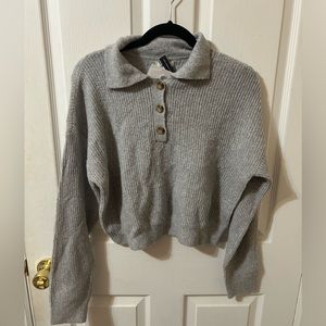 NWT BP Grey Collar Sweater